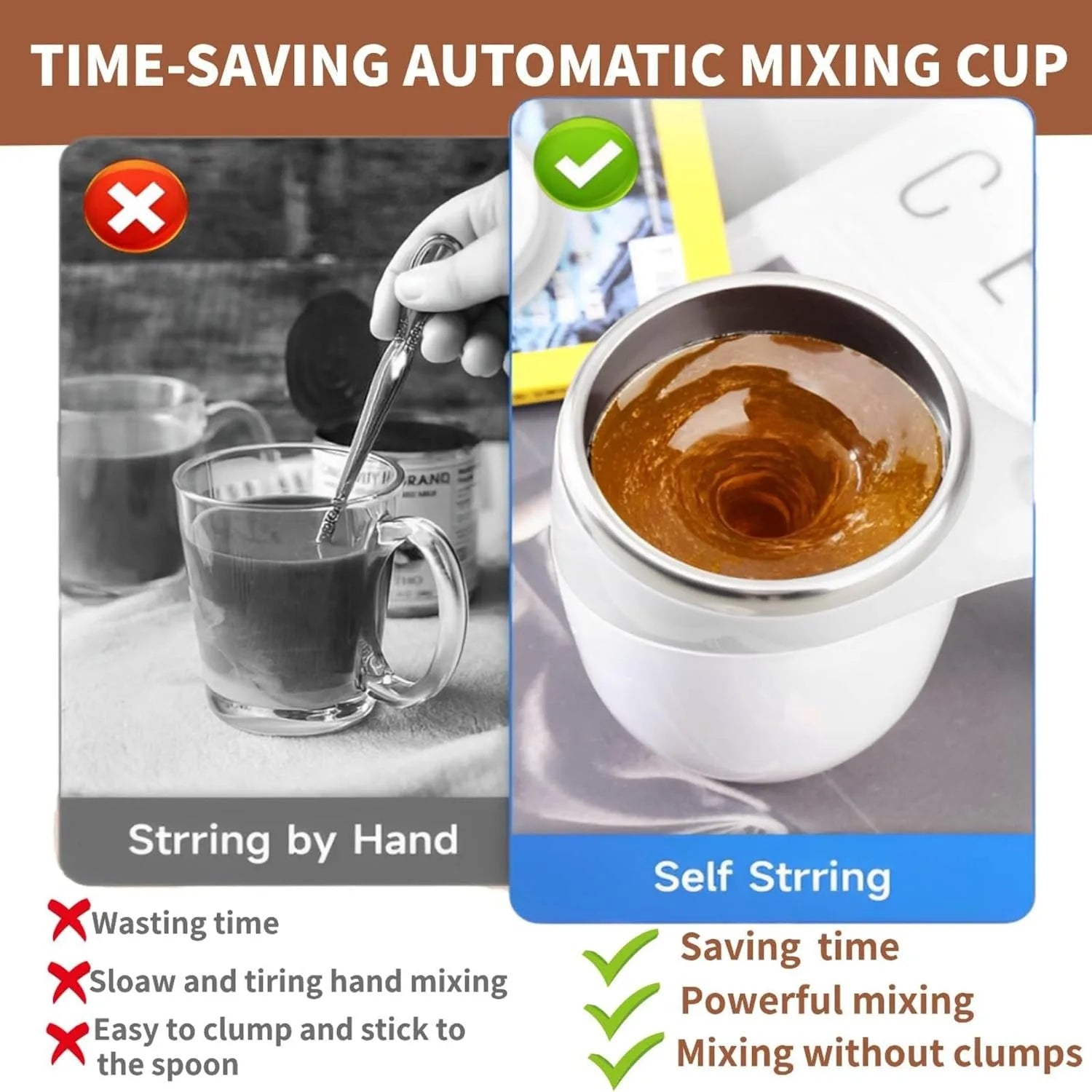 Magic Stirring Coffee Mug