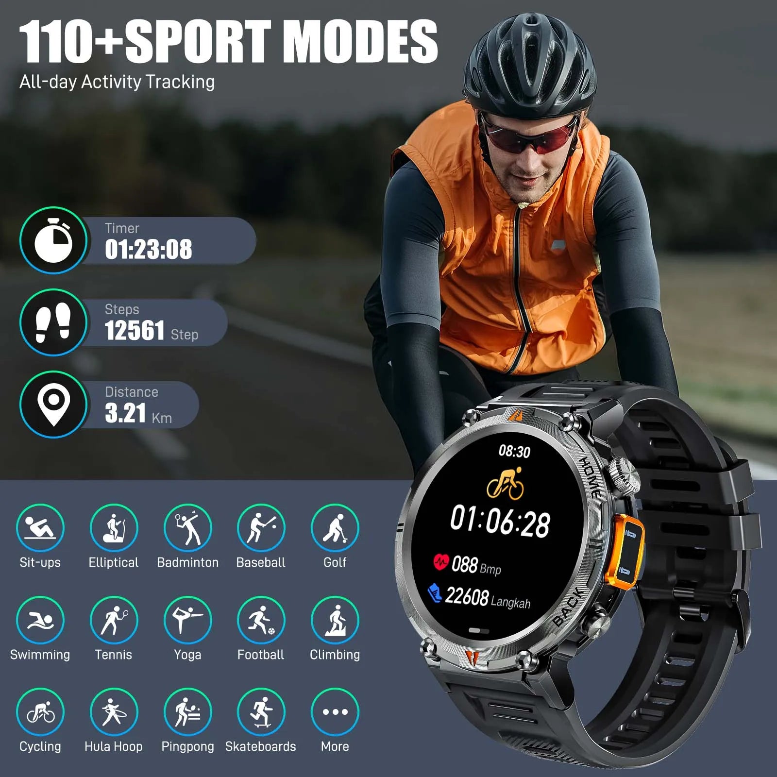 EIGIIS Smartwatch for Men